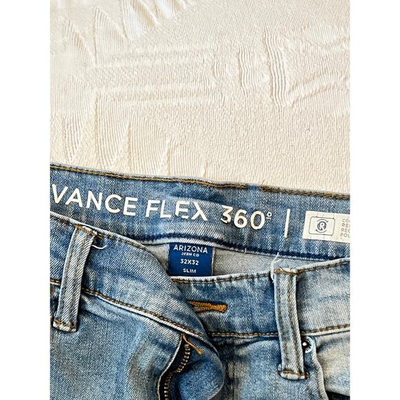 Arizona Jean Co Slim Advabce Flex 360 Denim Jeans Mens 32x32 - Picture 3 of 3